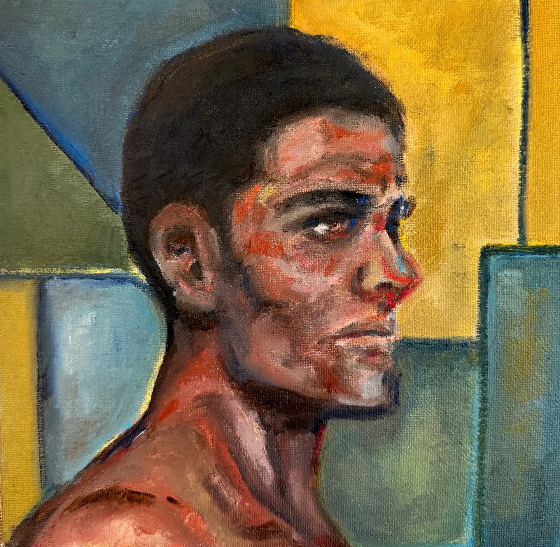 Born to Run — Oil and oil pastel on canvas by Lama
