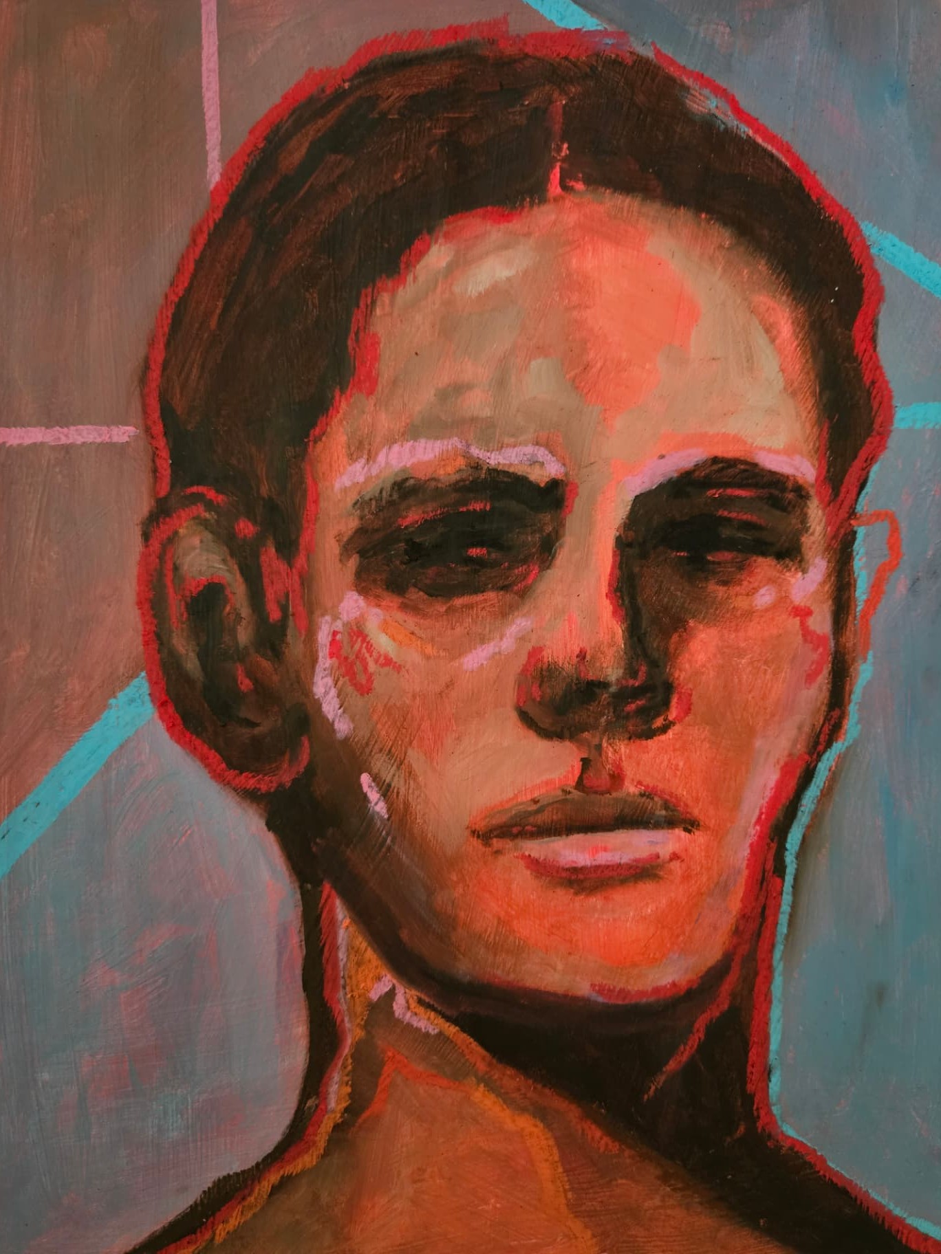 Can't Escape the Shadow — Oil on board by Lama