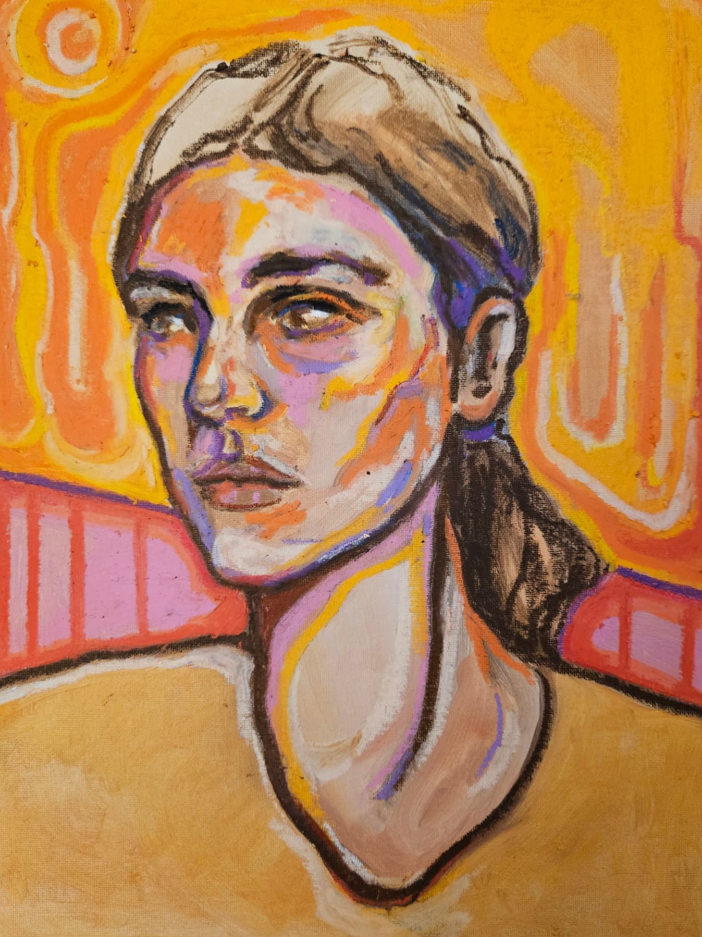 Heatwave — Oil and oil pastel on canvas by Lama